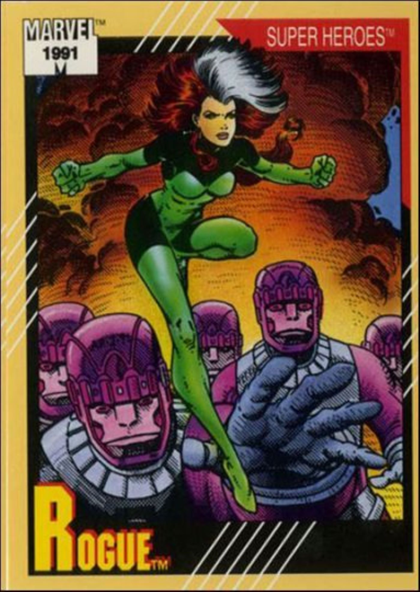 Marvel Universe_ Série 2 42 A, janeiro de 1991 Cartão colecionável da Impel