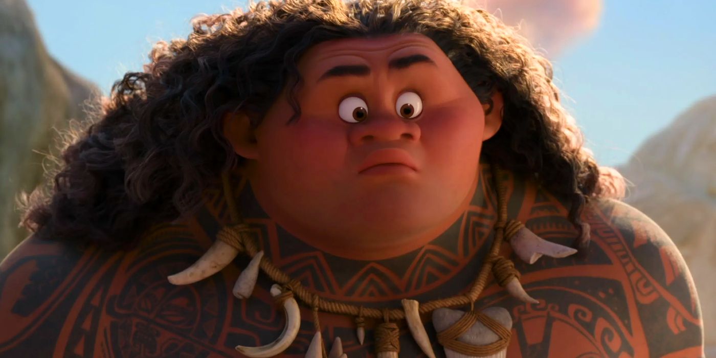Maui Looking Nonplussed in Moana
