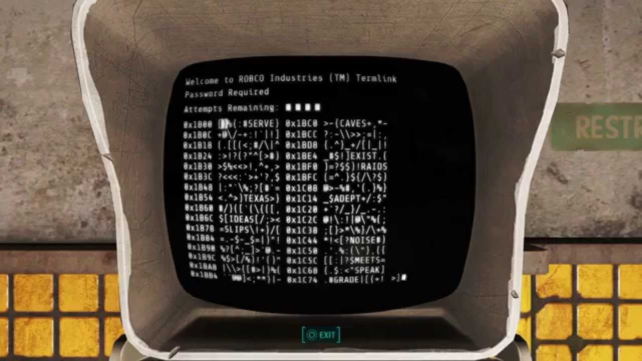 Fallout 4: Hacking Guide To All Terminal Passwords