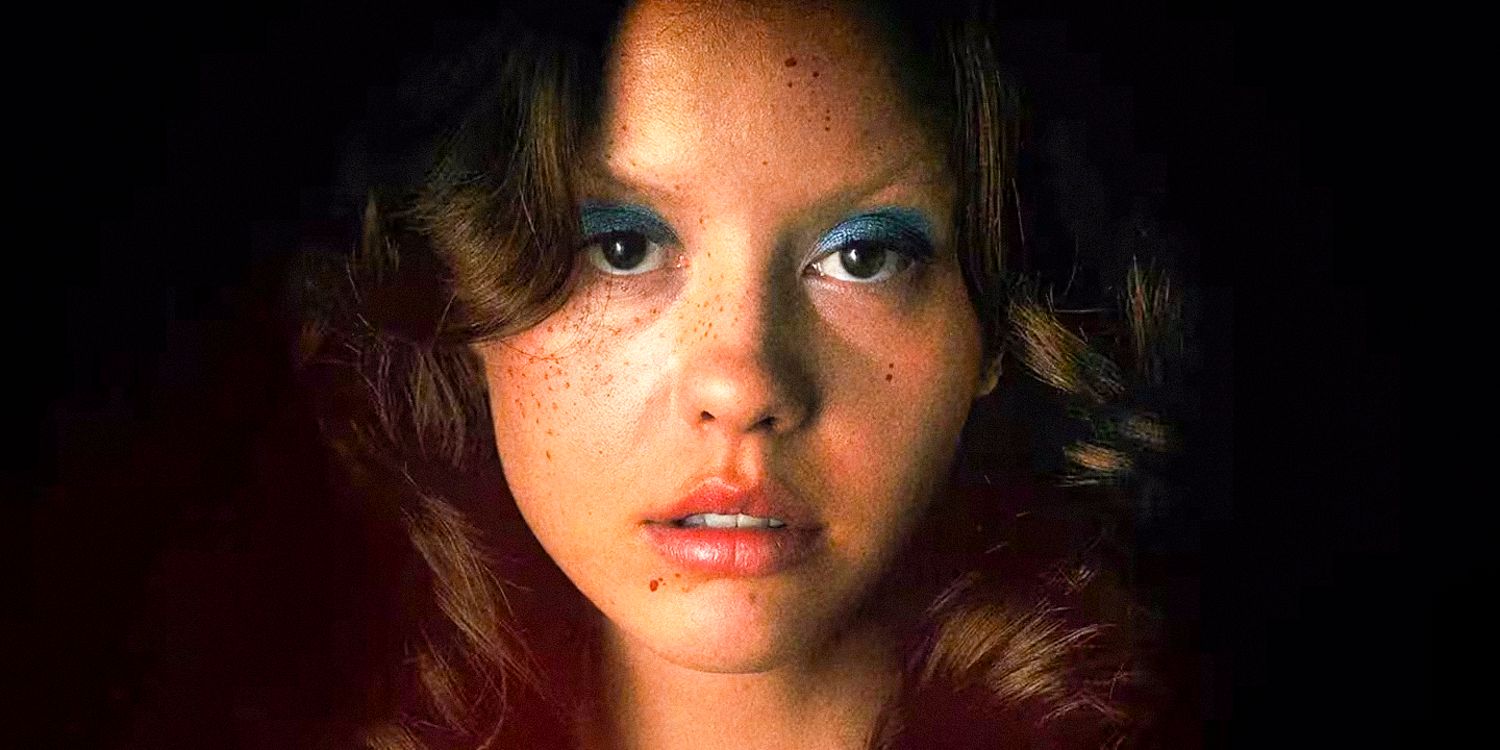 Close up of Mia Goth as Maxine in MaXXXine (2024)