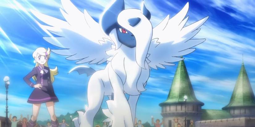 Mega Absol in the Pokémon anime.