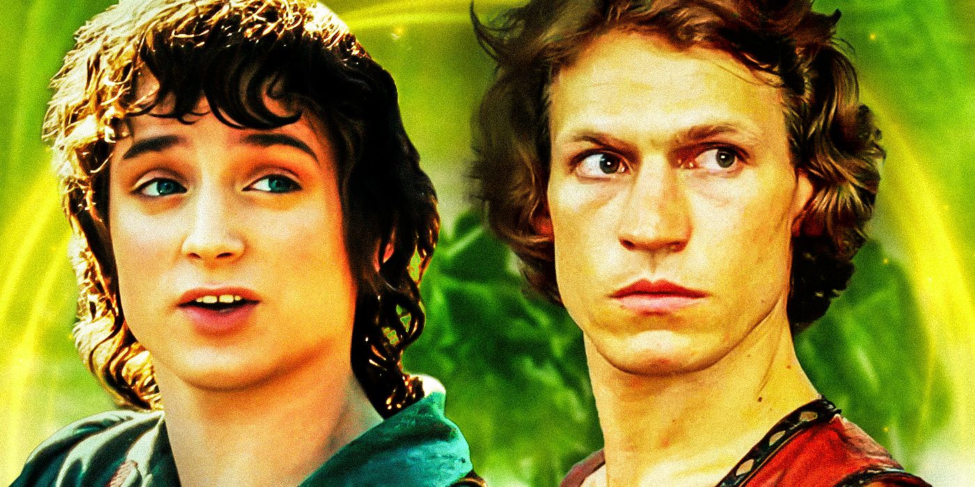 Elijah Wood as Frodo in Lord of the Rings and Michael Beck as Swan in The Warriors.