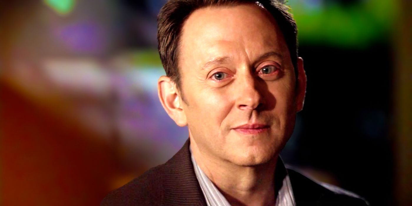 Michael Emerson as Ben smiling in the Lost finale