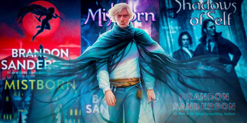Kelsier and Mistborn book covers