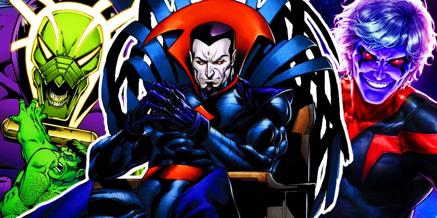 Mister Sinister with Annihilus and the Magus as powerful villains in Marvel Comics