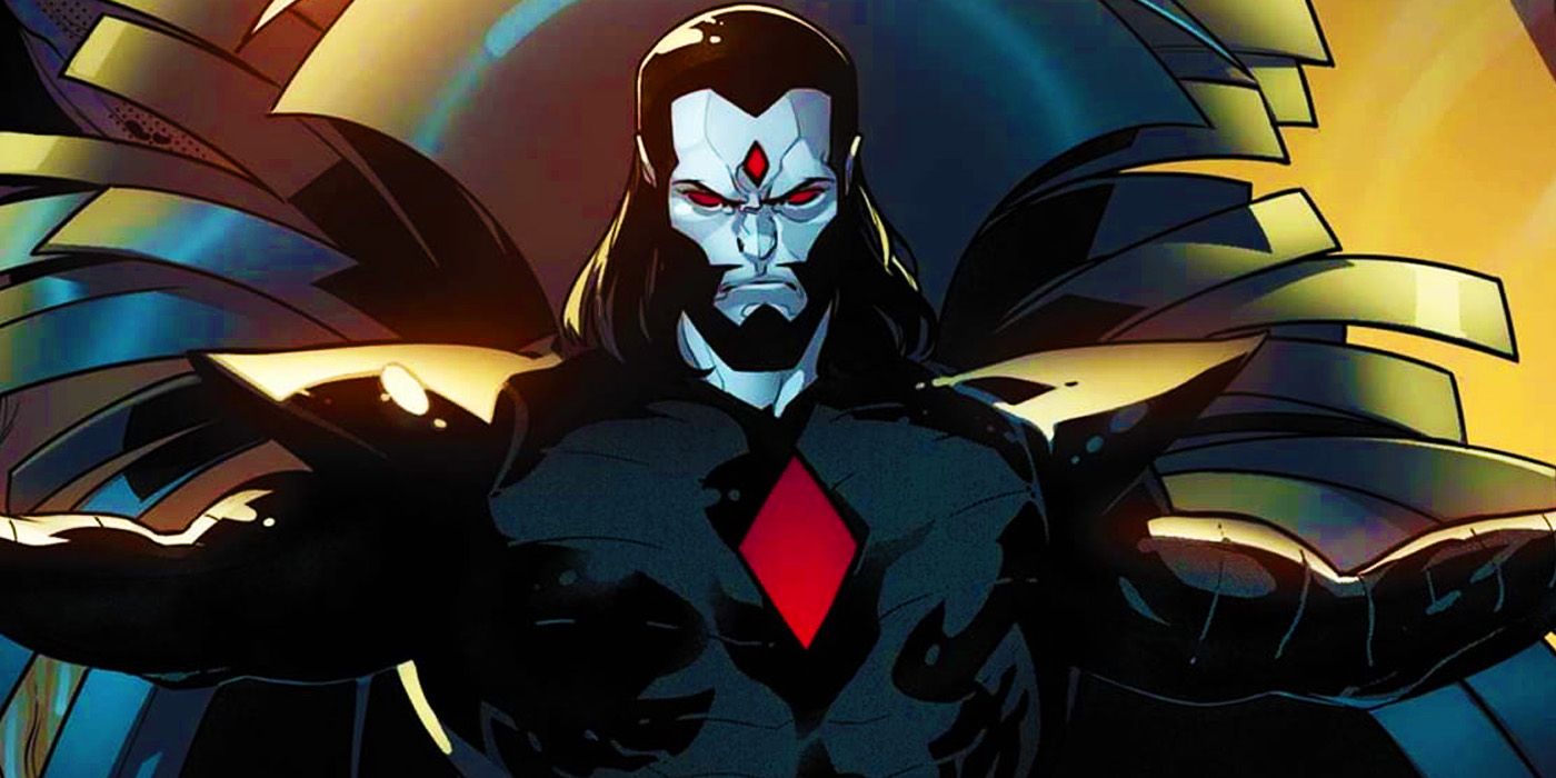 Mister Sinister with outstretched arms in Marvel Comics