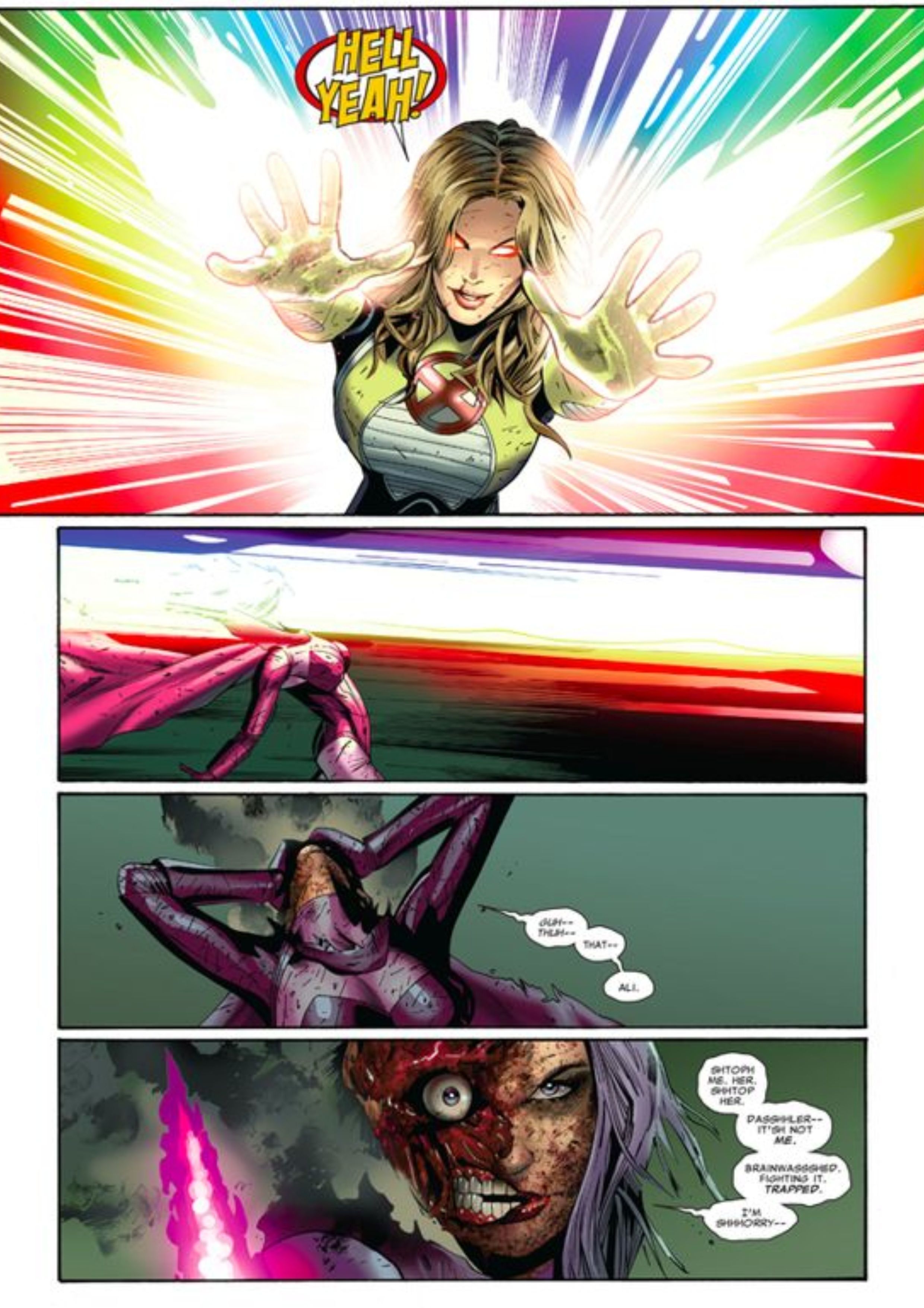 Dazzler e Psylocke em Uncanny X-Men Vol.  1#511.