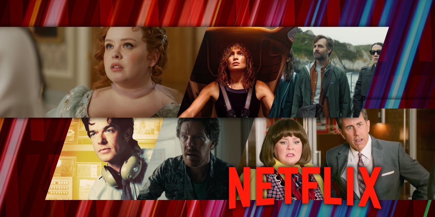 Collage of Movies and TV shows arriving on Netflxi in May 2024