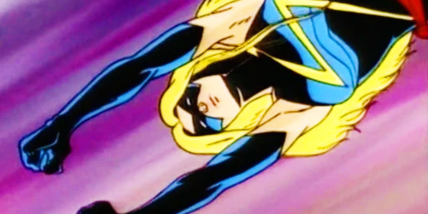 Ms. Marvel flying in X-Men The Animated Series