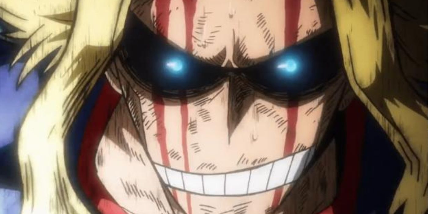 My Hero Academia um All Might sangrento 