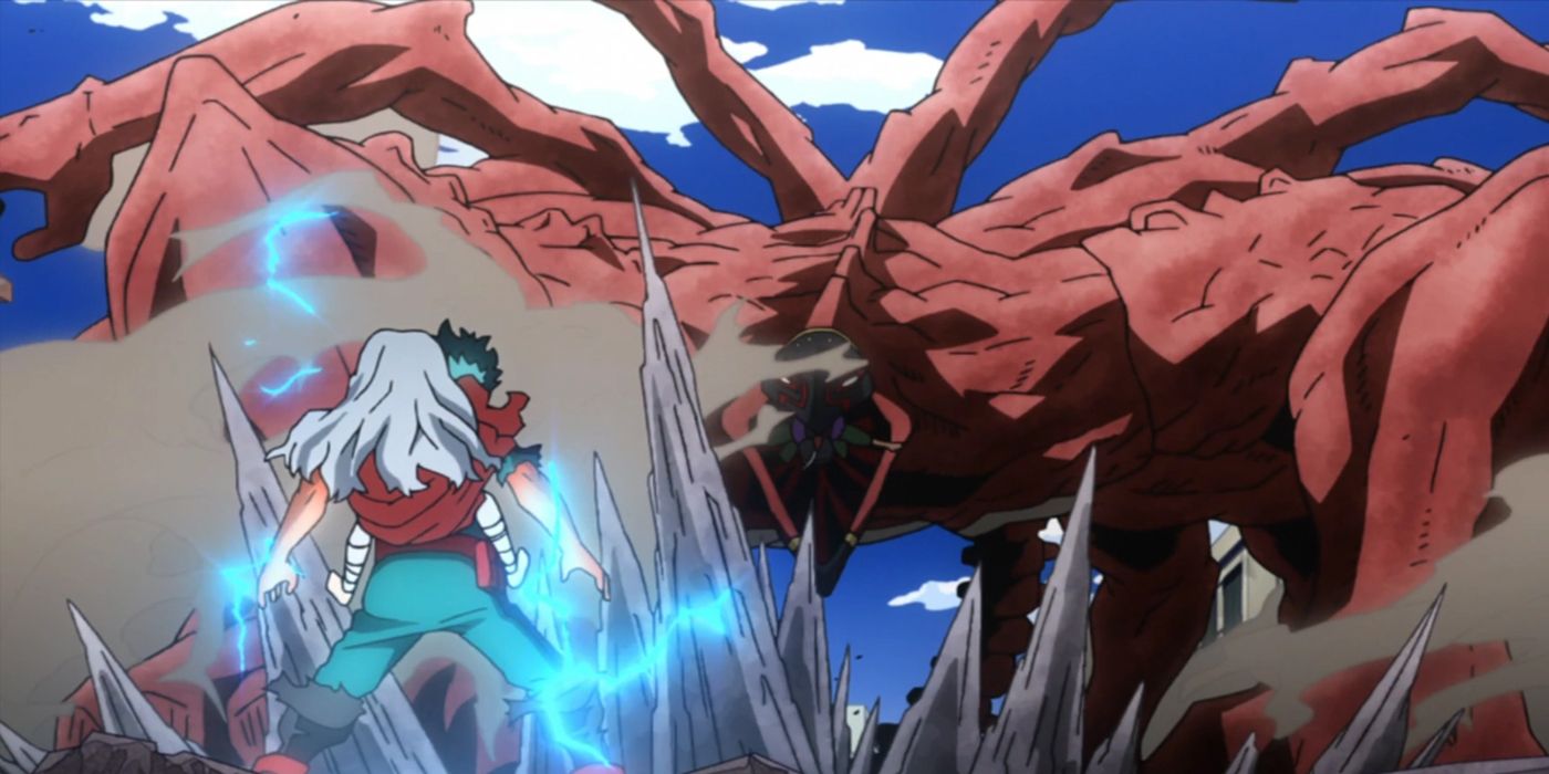 My Hero Academia: Deku vs. Overhaul em sua forma monstruosa.