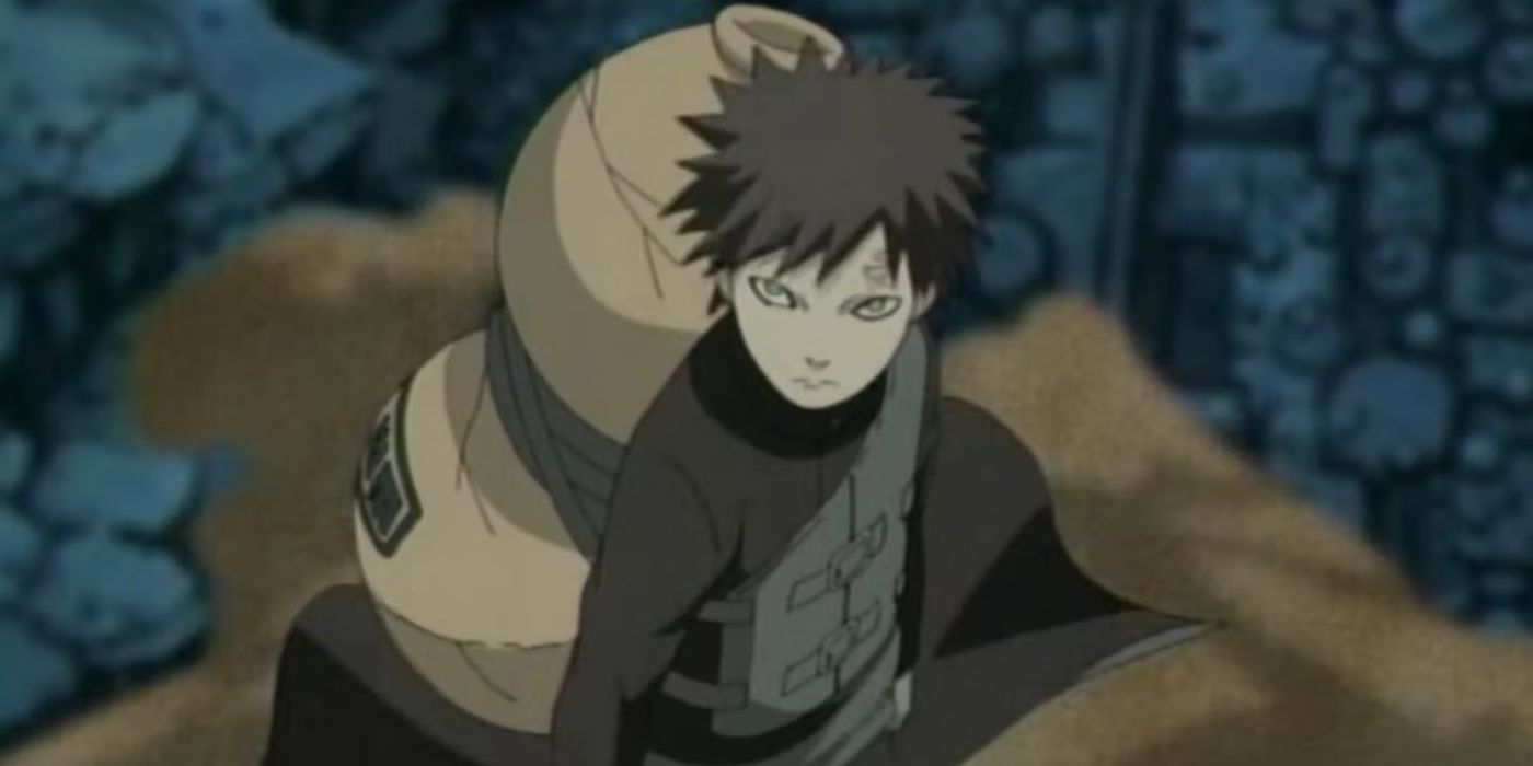 Gaara reçoit de nouveaux vêtements à Naruto Shippud