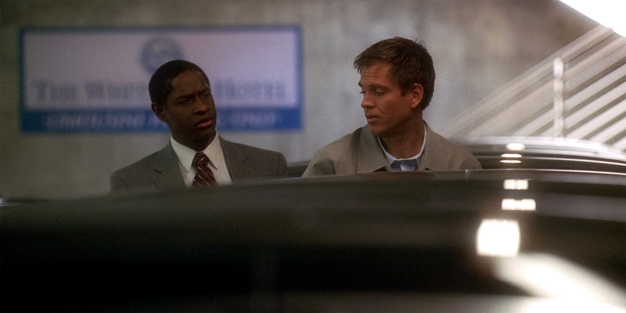 Tim Russ and Michael Weatherly in NCIS