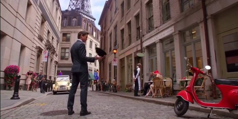 Neal walks the streets of Paris in White Collar