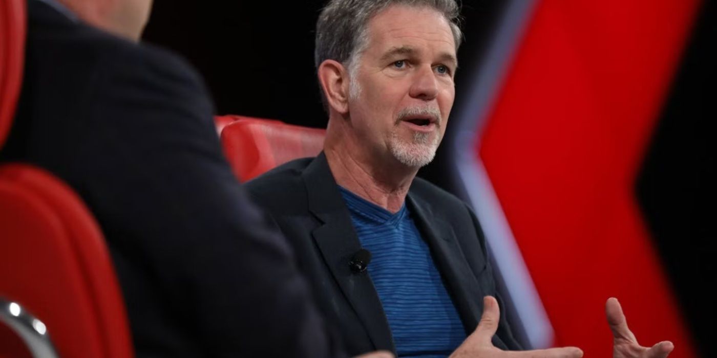 Netflix's Reed Hastings speaking in an interview for Recode