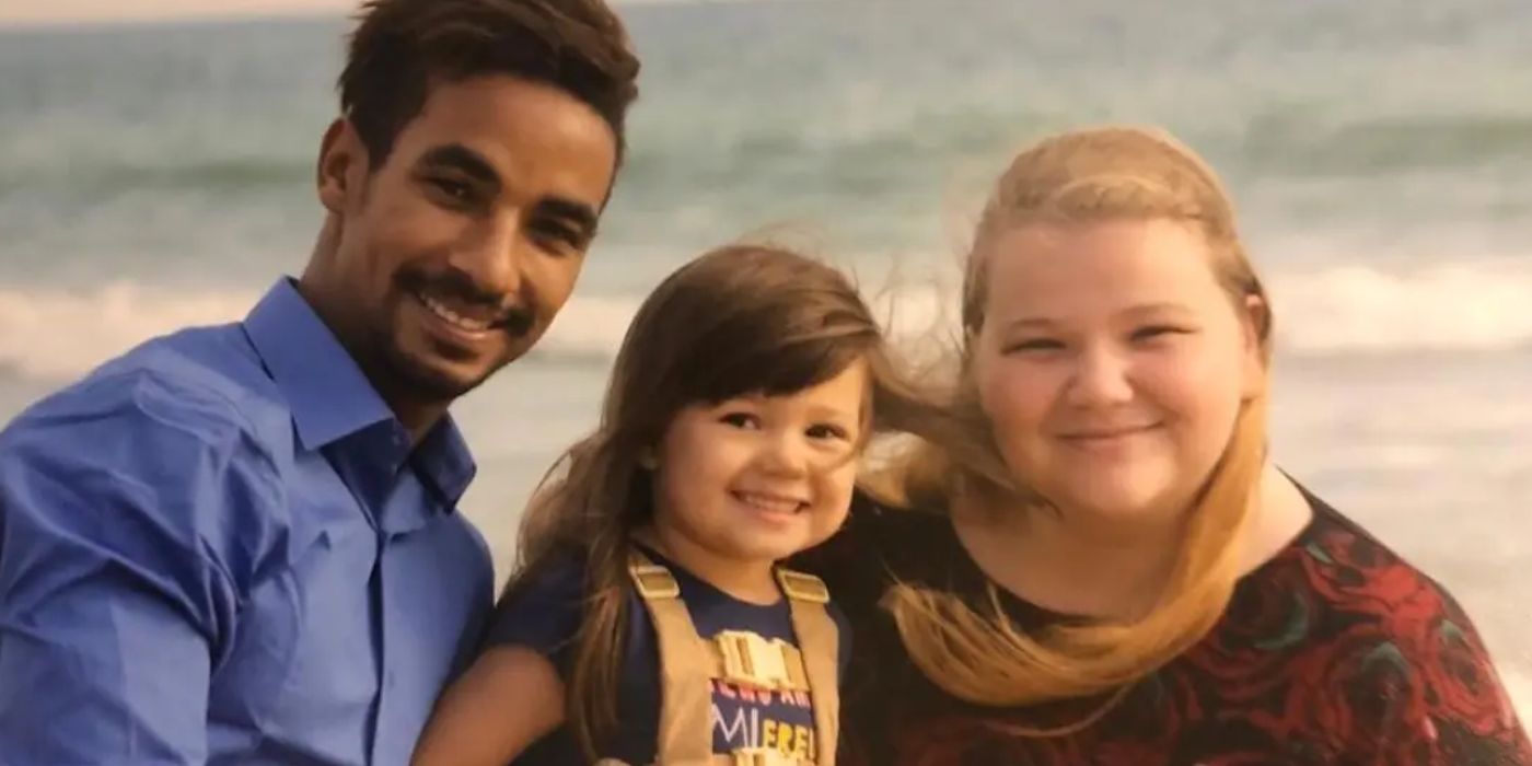 Nicole Nafziger in 90 Day Fiance with Azan Tefou and May spending time on beach