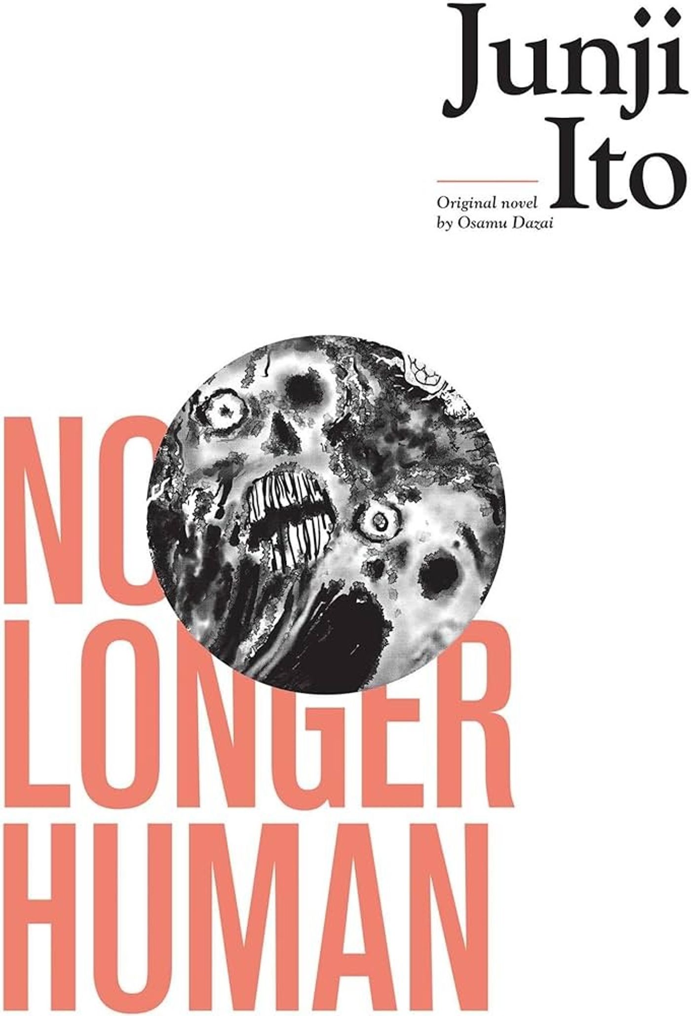 Arte da capa de No Longer Human, de Junji Ito