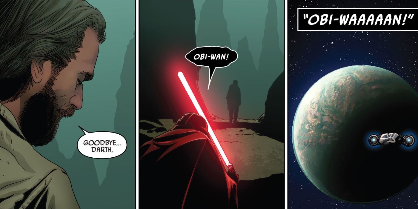 Obi-Wan deixa Vader na adaptação em quadrinhos