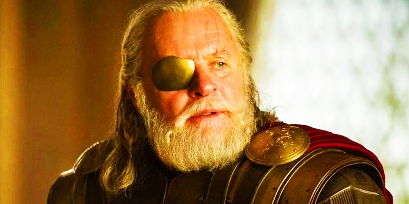 Odin with golden eyepatch in Thor The Dark World