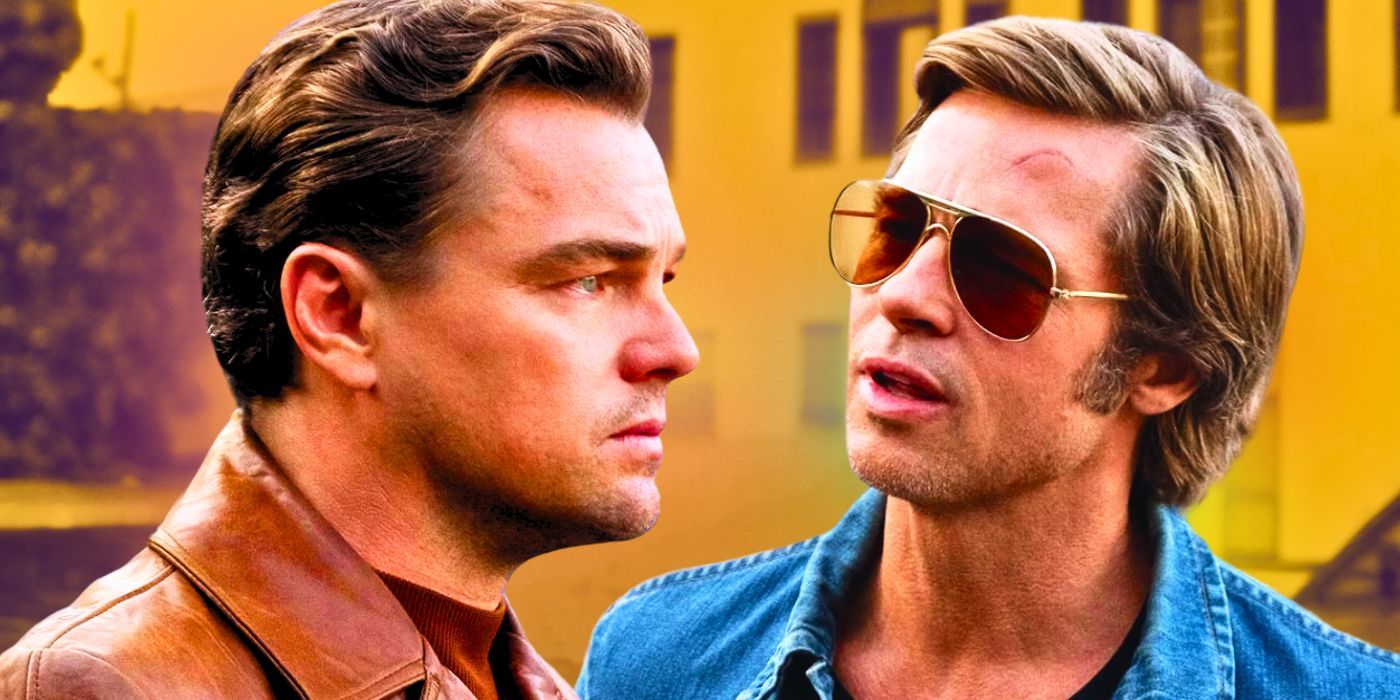 Brad Pitt as Cliff Booth & Leonardo DiCaprio as Rick Dalton in Once Upon A Time In Hollywood