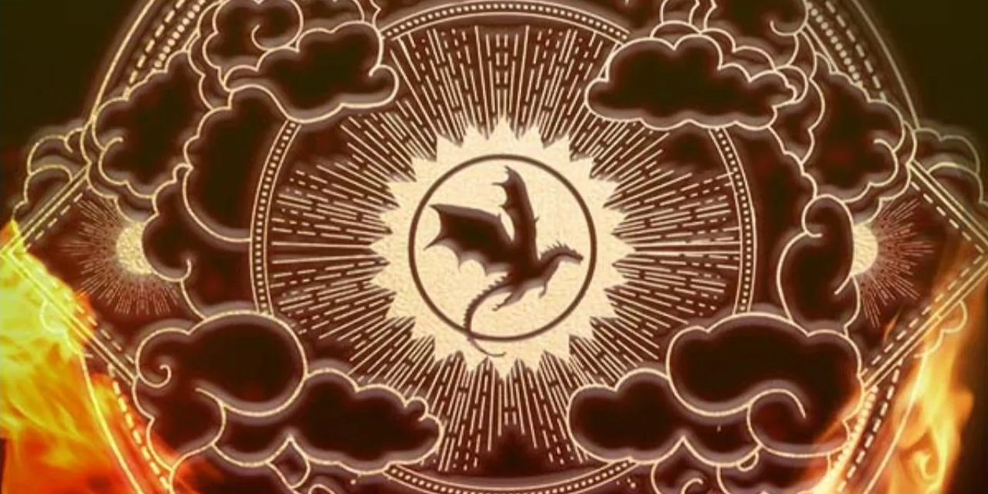 Cropped cover of Onyx Storm: Image of a dragon silhouette against a bright sun