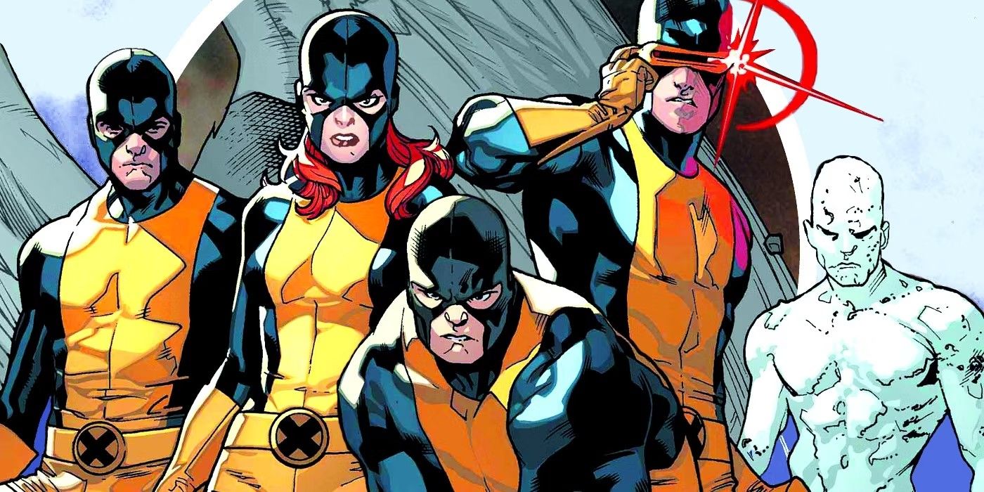 original x-men founding members cyclops, beast, jean grey, angel, iceman 3