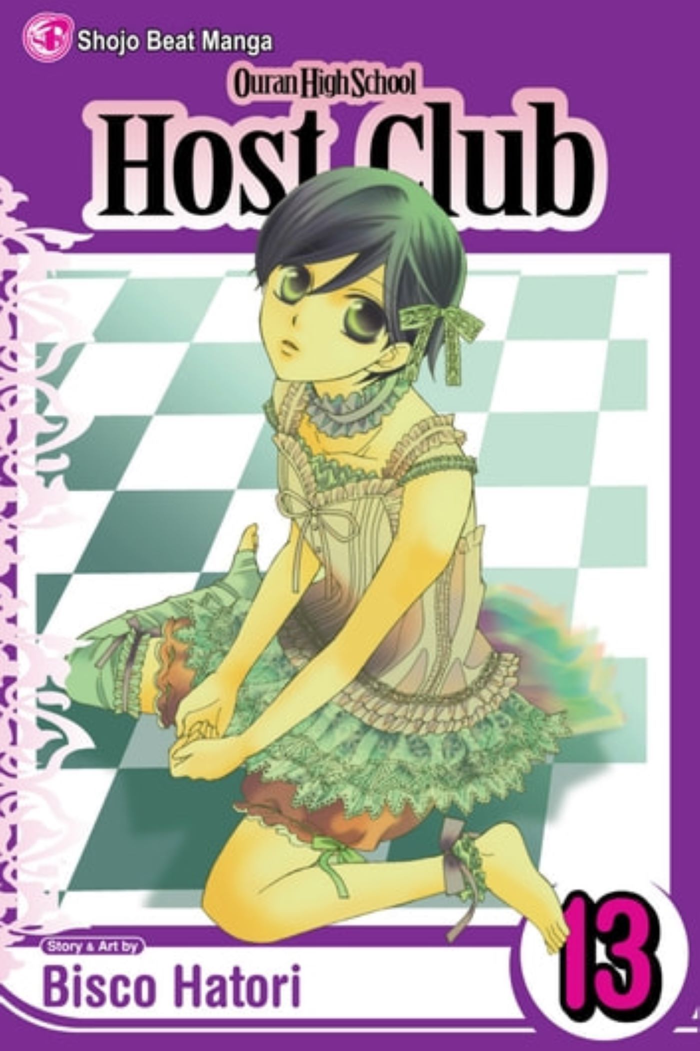 Ouran High School Host Club - Volume 13 - Haruhi de vestido sentada no chão