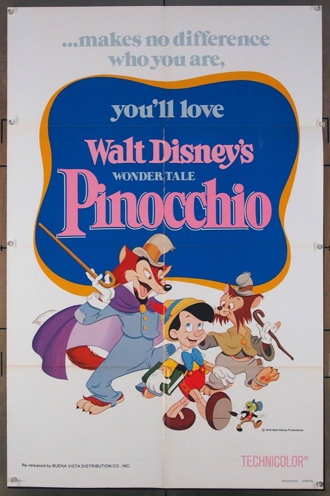 Pinocchio Movie Poster 1940