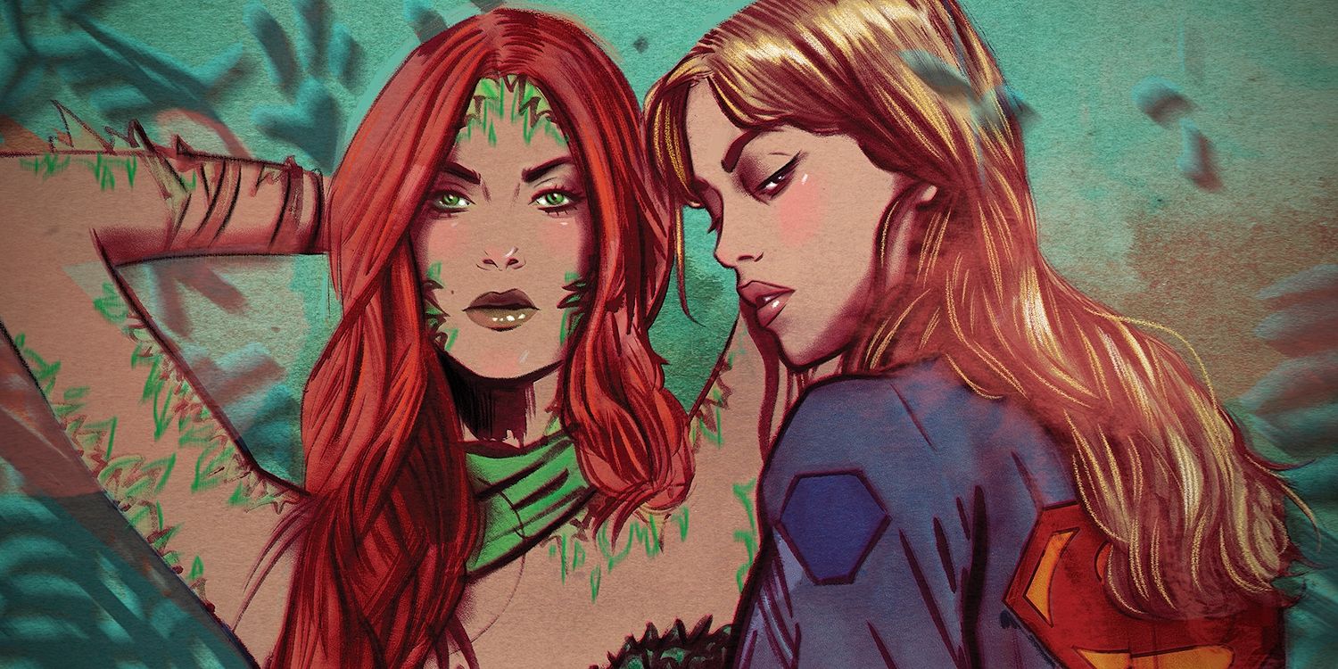 Poison Ivy and Supergirl from DC's Gotham City Garage Comic Art