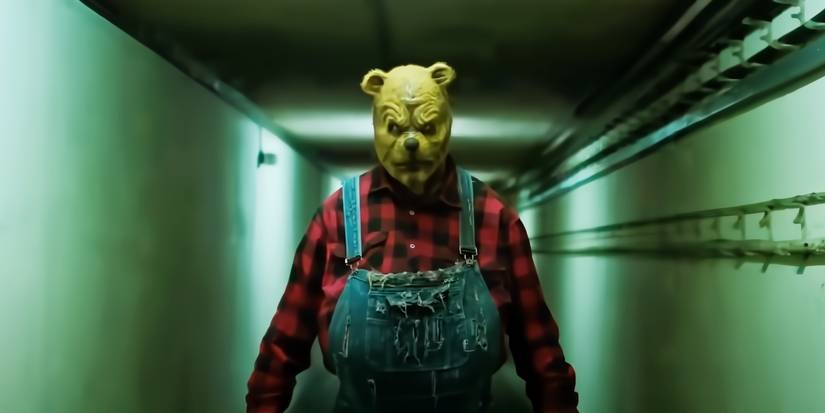 Pooh looking angry in Winnie the Pooh Blood and Honey 2
