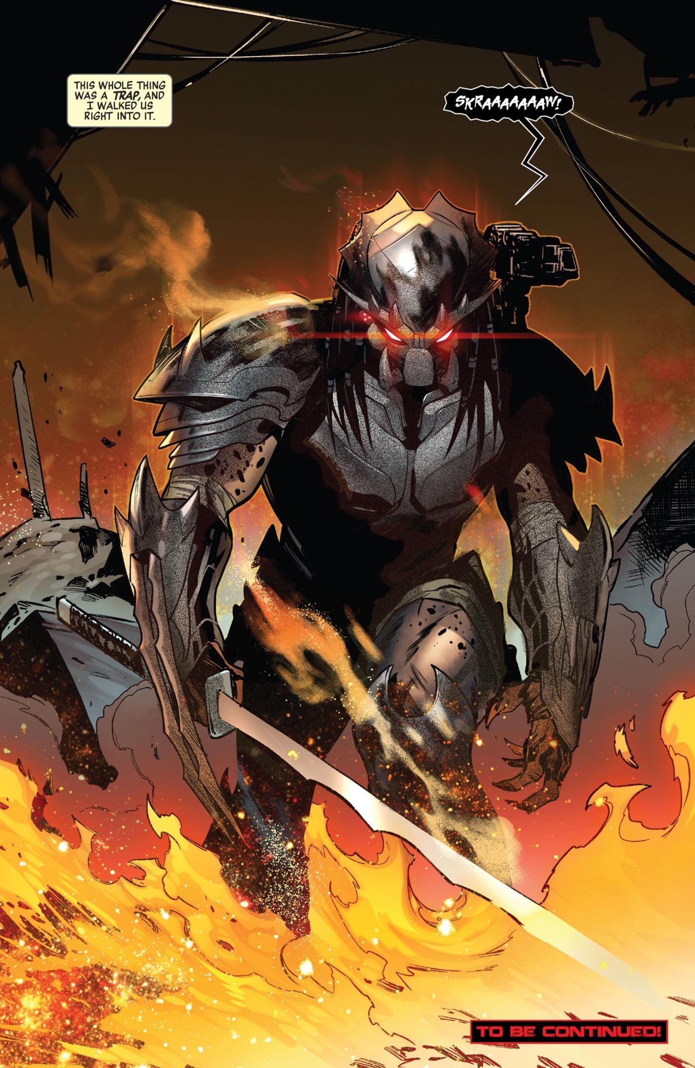 A full-page look at Predator's new Super-Predator: the Nightmare Hunter.