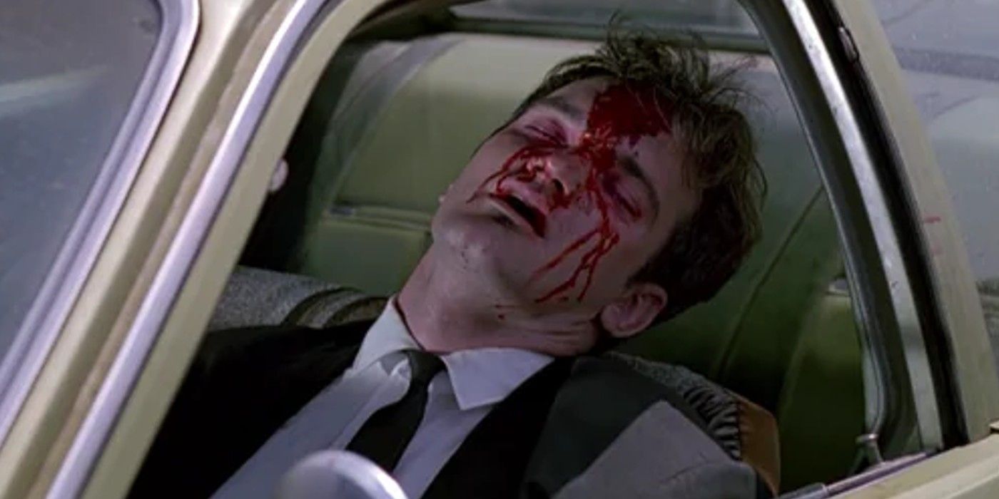 Quentin Tarantino's Mr. Brown lies dead in Reservoir Dogs