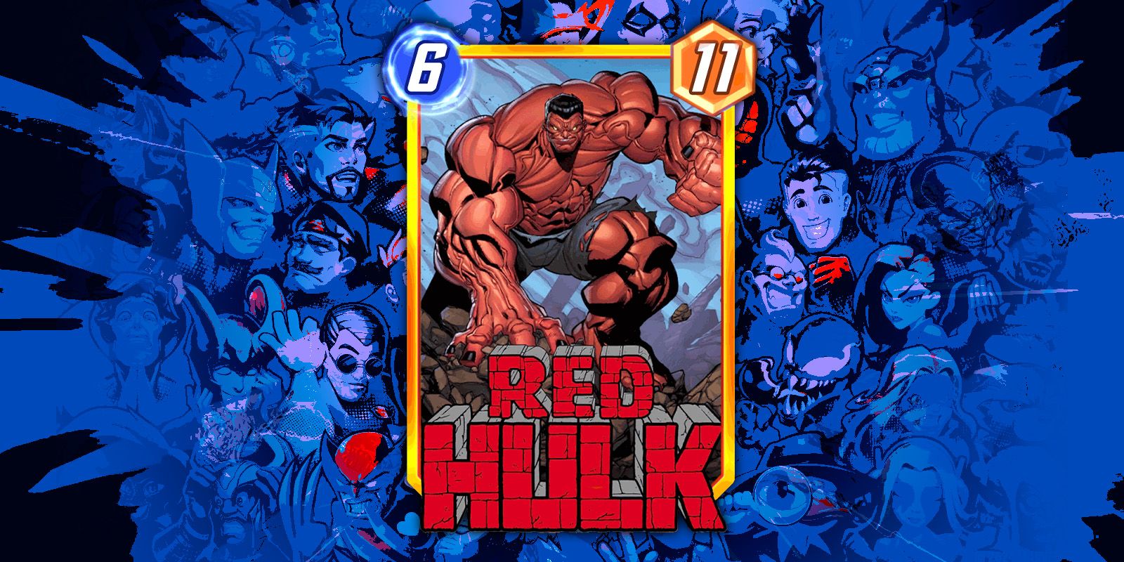Red Hulk Card from Marvel Snap