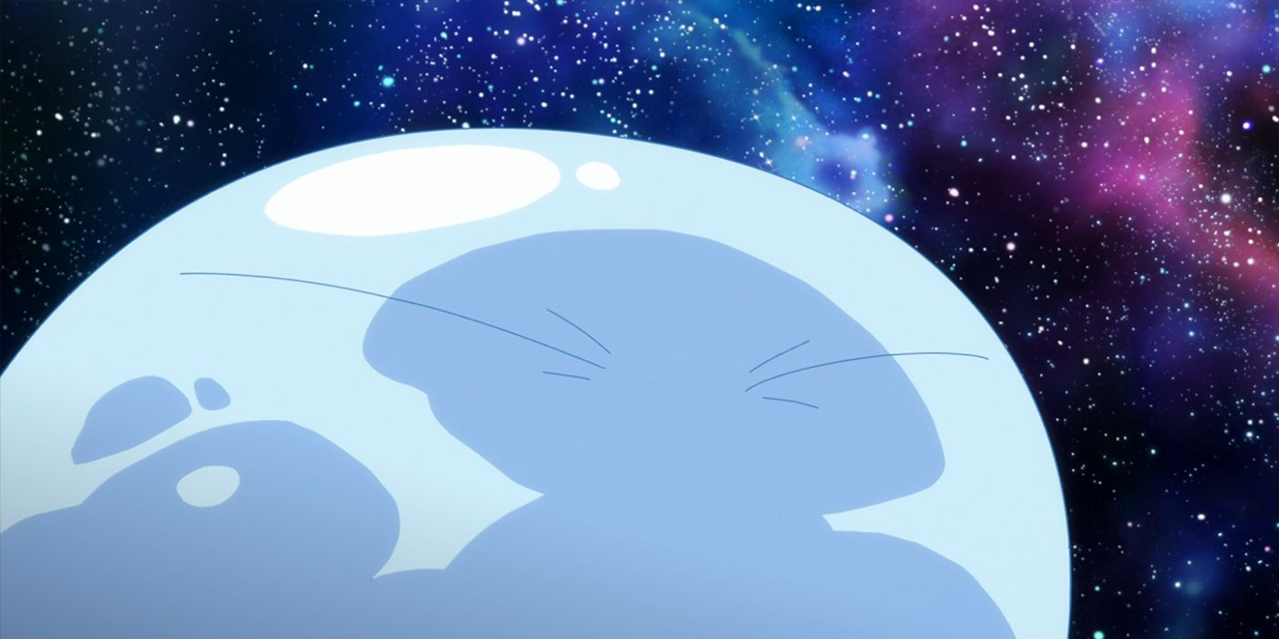 Reincarnated as a slime: Rimuru against a space background