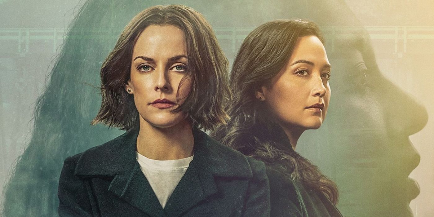 Riley Keough and Lily Gladstone in the poster for Under the Bridge