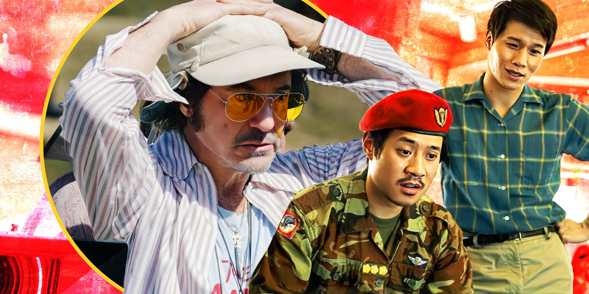 Robert Downey Jr, Hoa Xuande and Fred Nguyen Khan in The Sympathizer Susan Downey Niv Fichman Interview header