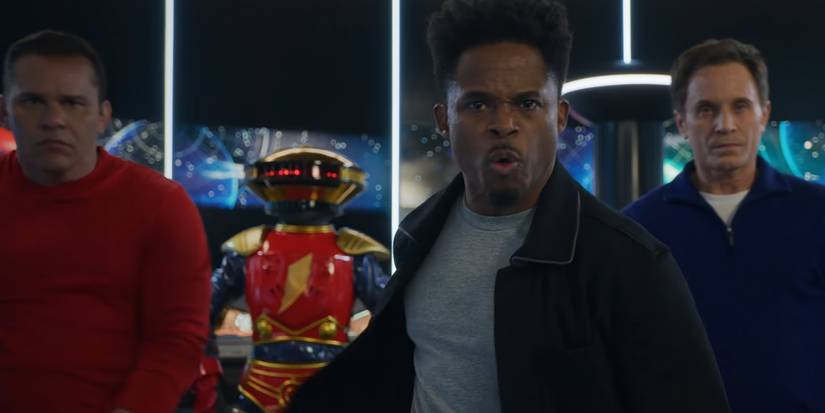 Rocky, Zack, and Billy about to morph in Power Rangers Once & Always