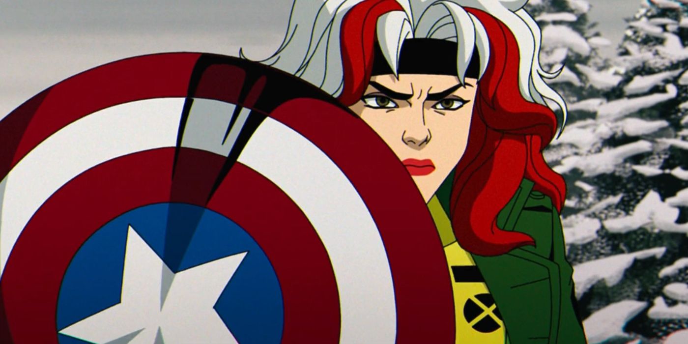Rogue empunha o escudo do Capitão América em X-Men '97, episódio 7