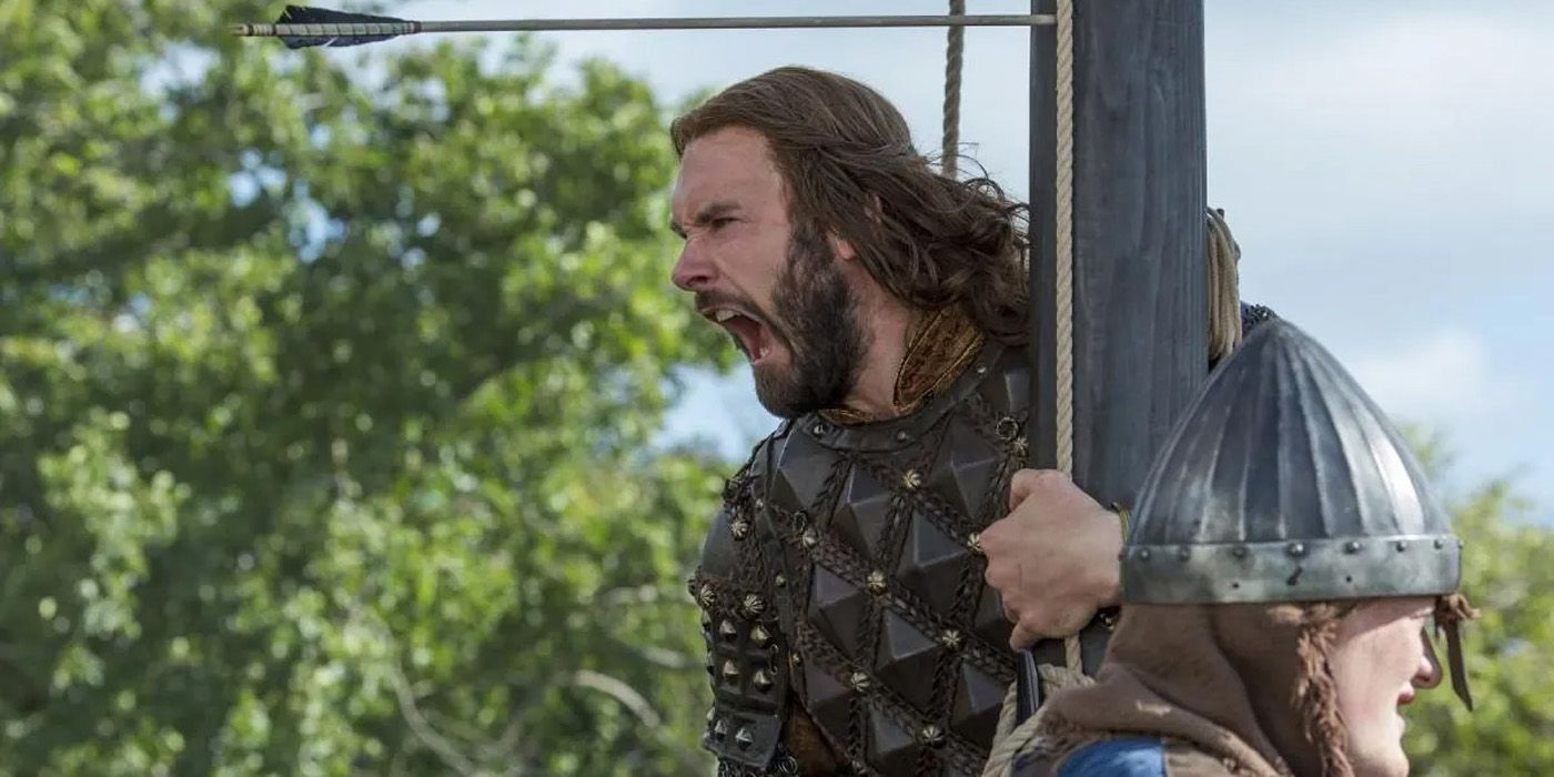 Rollo yelling in Vikings