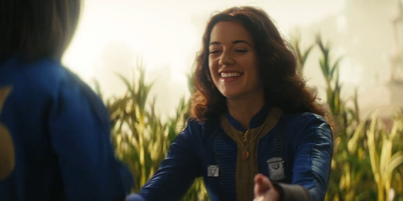 Rose MacLean souriant à Lucy dans la saison 1 de Fallout