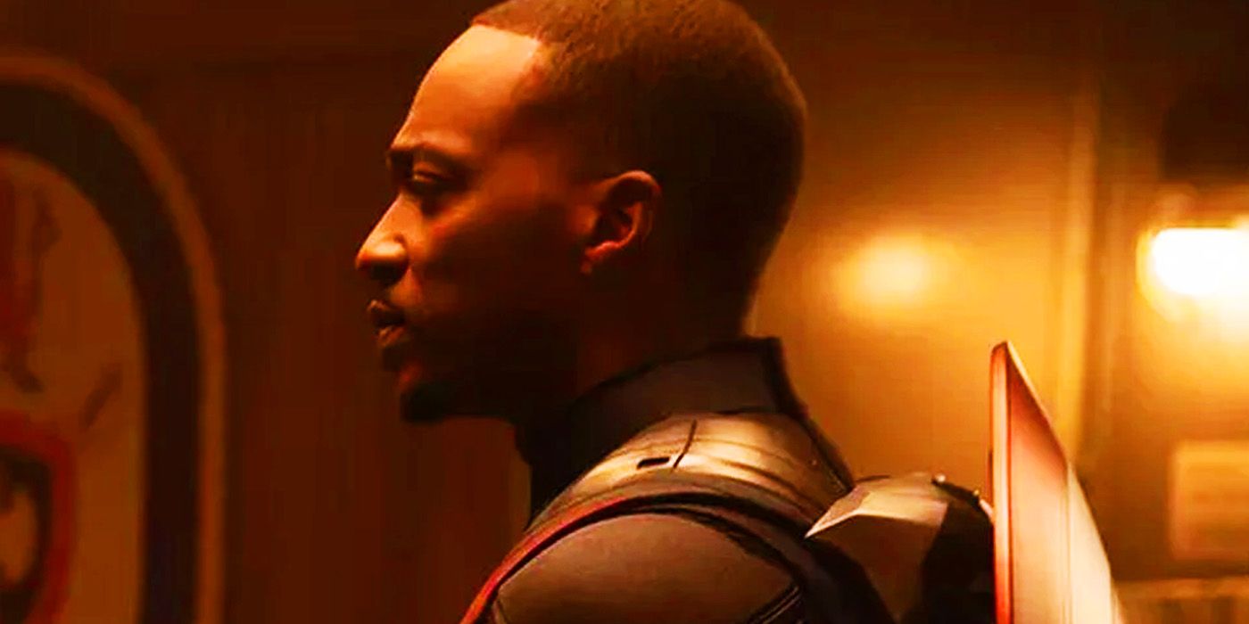 Sam Wilson in his new Captain America costume in Captain America Brave New World