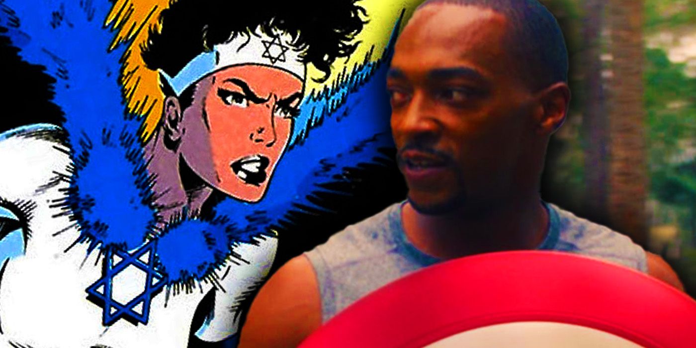 Sam Wilson's Captain America in The Falcon and the Winter Soldier with Sabra in Marvel Comics