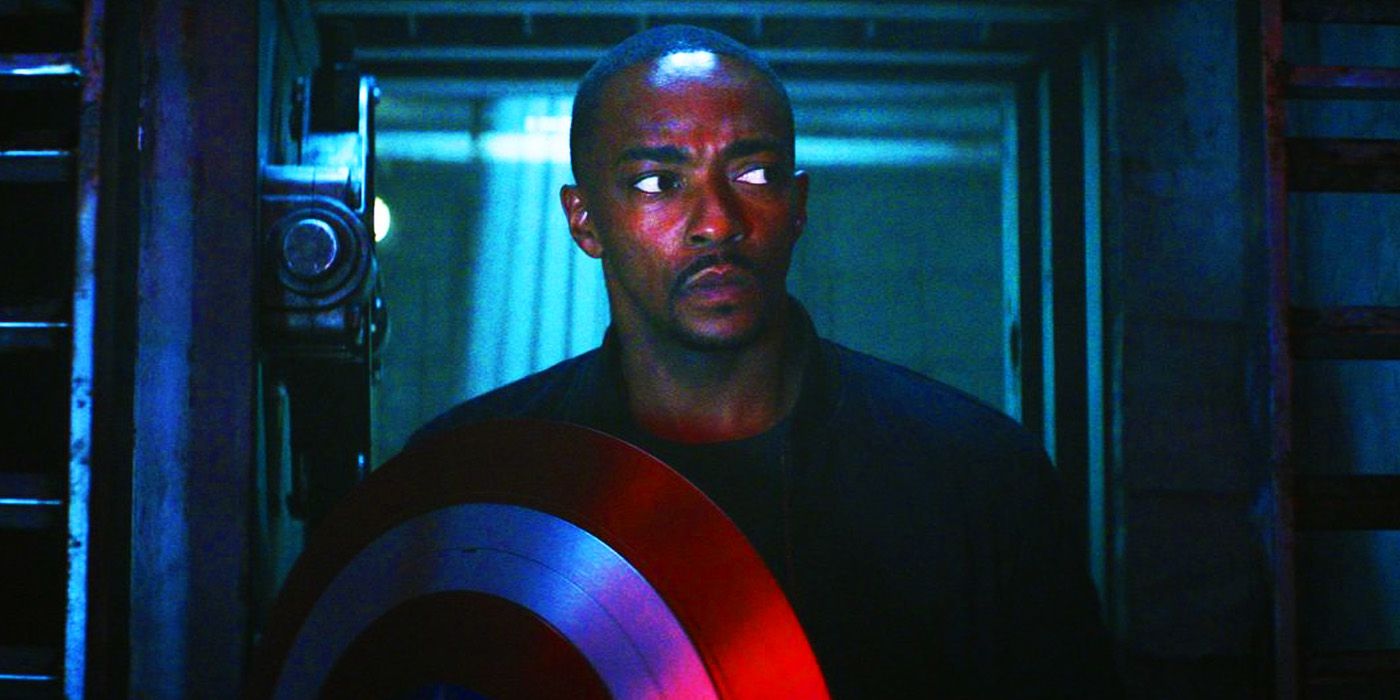 Sam Wilson's Captain America looking confused in Captain America Brave New World