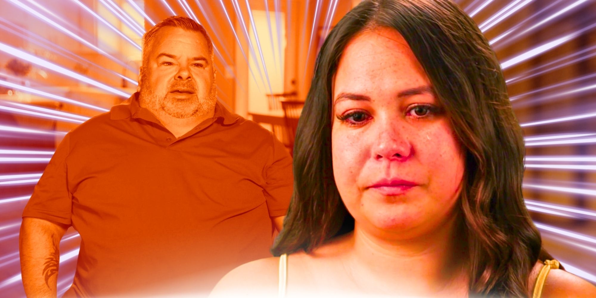 montage of Big Ed and liz Woods from 90 day fiance with Liz crying and Ed talking