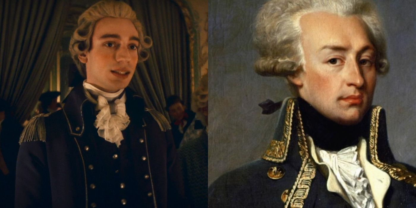 Theodore Pellerin lado a lado com Gilbert du Motier, Marquês de Lafayette