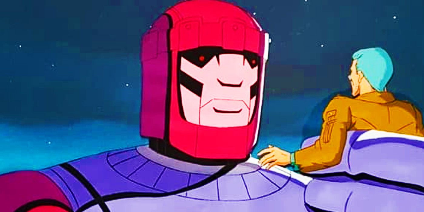 Sentinel grabbing a mutant in X-Men The Animated Series