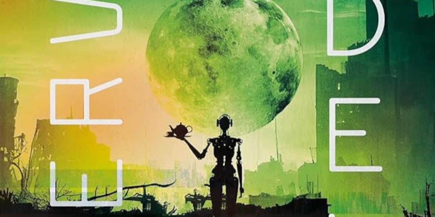 Service Model Cover featuring a moon and a robot against a green landscape