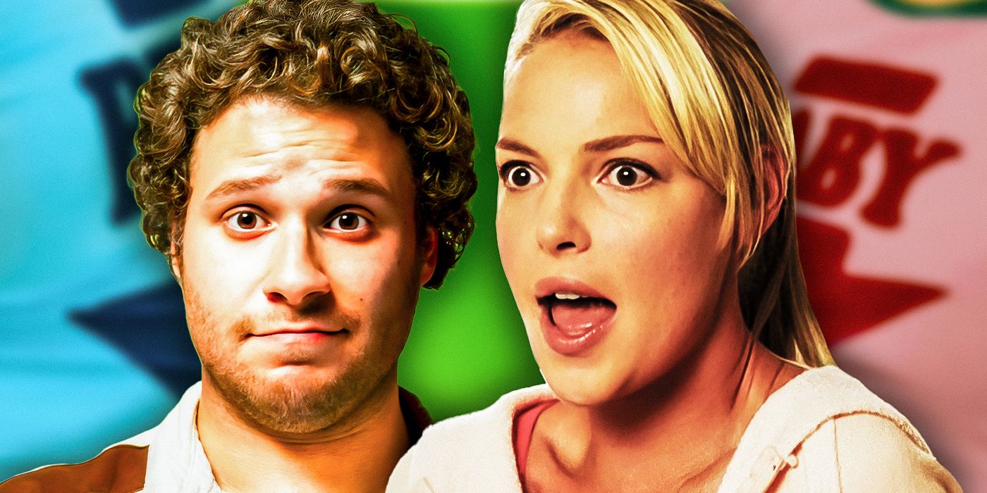 Custom image of Seth Rogen and Katherine Heigl from Knocked Up. 