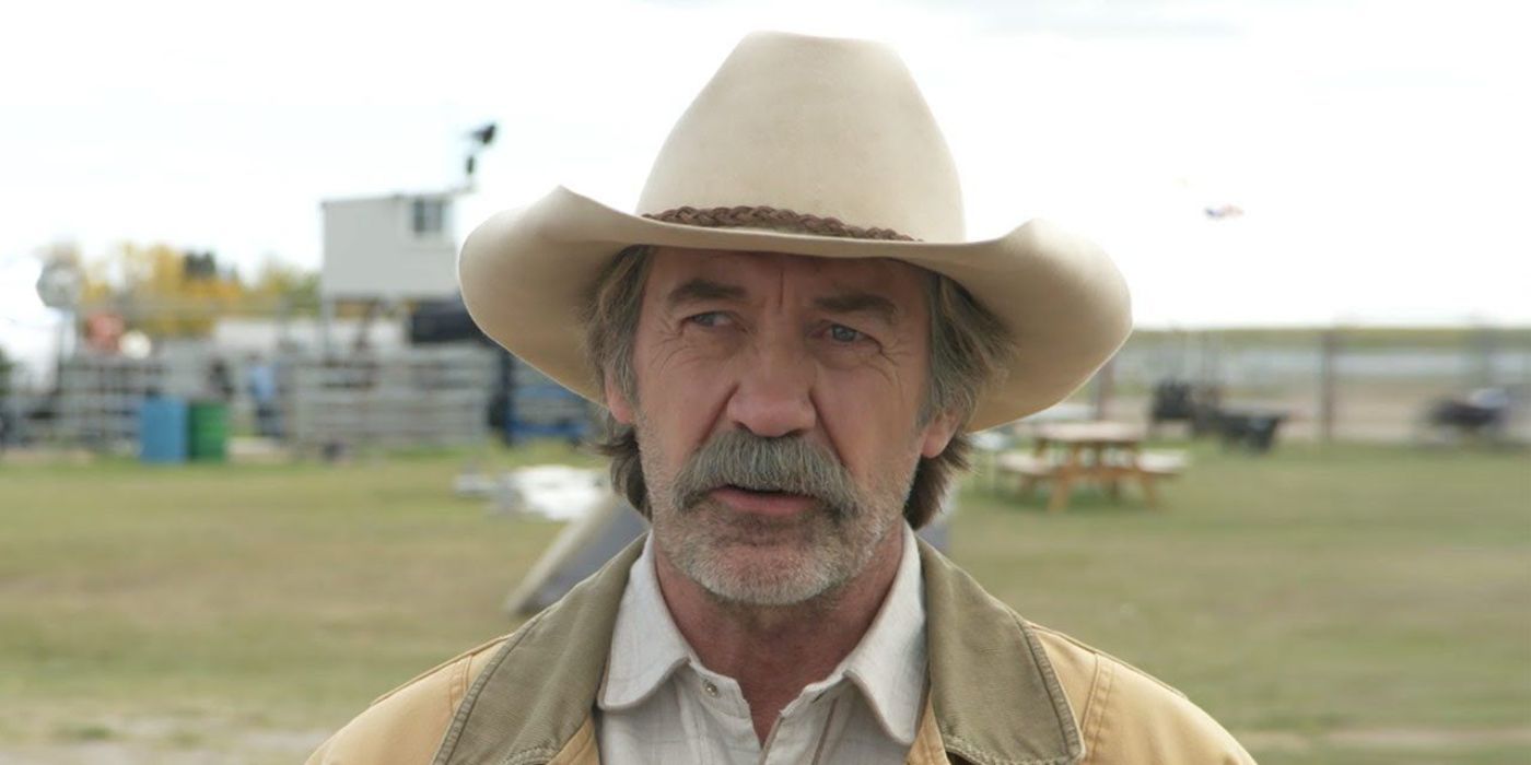 Shaun Johnston como Jack Bartlett em um campo em Heartland.