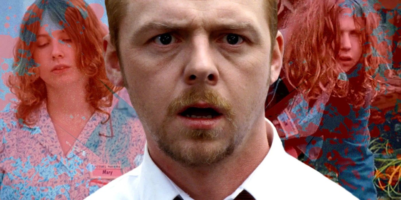 shaun of the dead with zombie mary behind 2